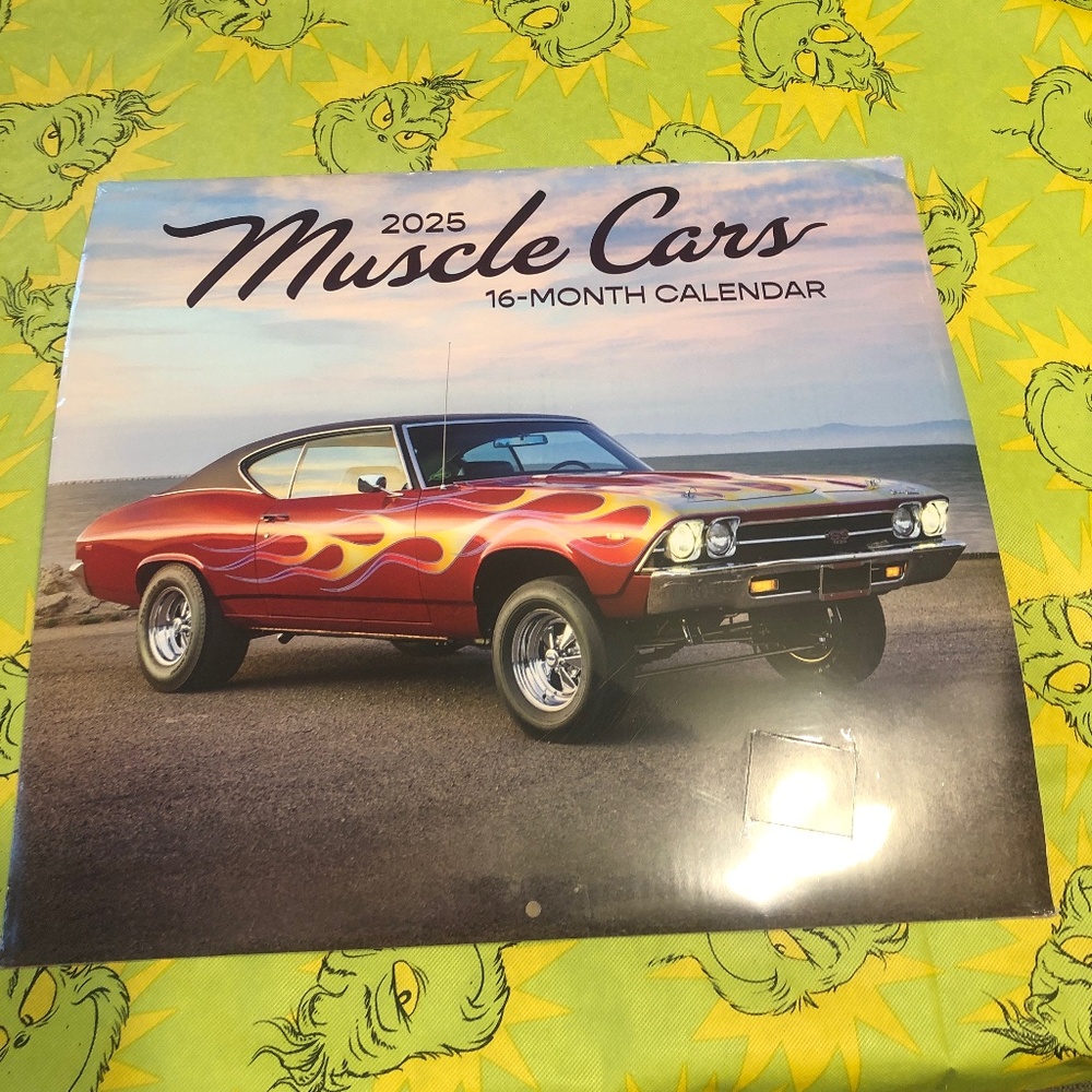 Muscle Car Calendar 2025 Shrink Wrapped NWT